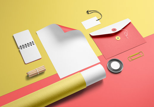 Colorful Stationery Mockup 2