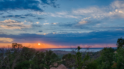 Obraz premium Sunset after rain