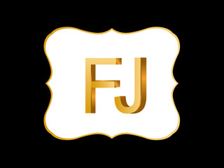 FJ Initial Logo for your startup venture
