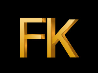 FK Initial Logo for your startup venture