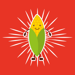 food character kids menu vector illustration design