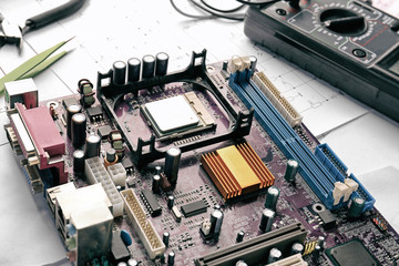 Broken motherboard in service center
