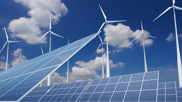 Solar Panels and Wind Turbines.CG