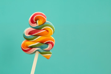 Nice lollipop with many colors