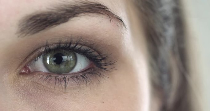 Extreme close-up of a green eye of a girl/Extreme close-up of a green eye of a girl, Rapid