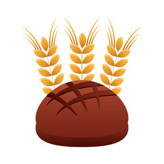 bakery product with spike vector illustration design