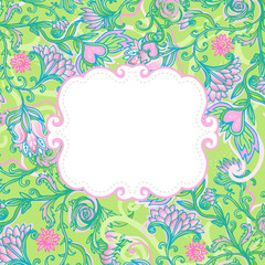 Stylish floral Valentine's day background