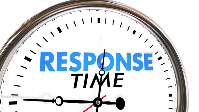 Response Time Clock Fast Speed Service Attention 3d Animation