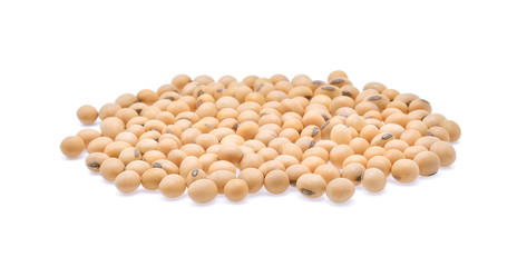 soybeans isolate on white background