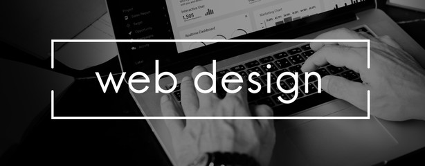 Web Design Homepage Internet layout Software Concept - obrazy, fototapety, plakaty
