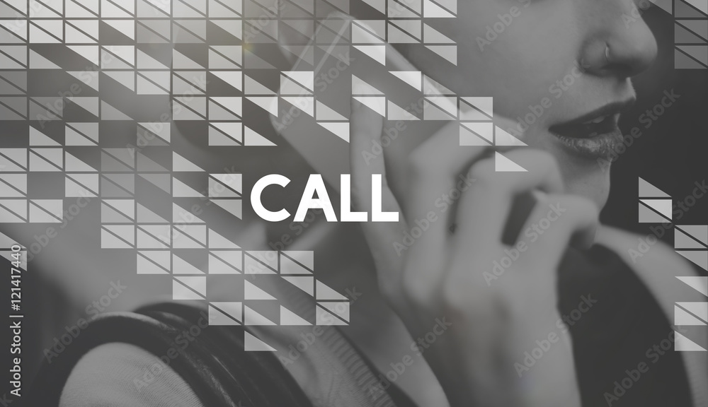Aufkleber call telecommunication connection networking association concept