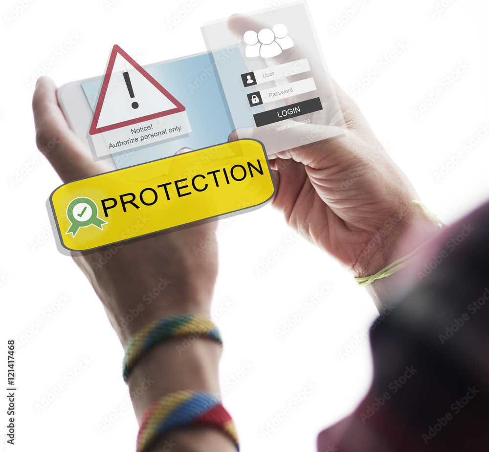 Poster access allowed entrust password secured concept