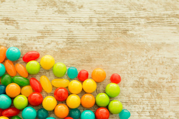 Colorful jelly beans to wallpaper