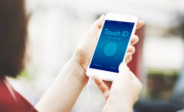 Touch ID Access Cyber Digital Security Graphic Concept