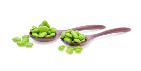 green peas isolated on a white background