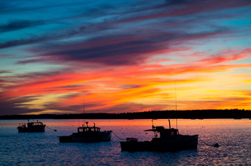 Fototapeta na wymiar Sunset in the Harbor