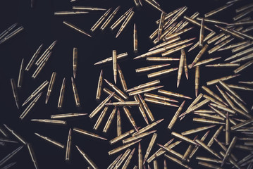 Bullet Shells Background- 3D illustration