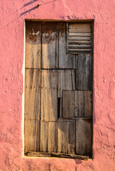 wooden door at Remedios, Cuba