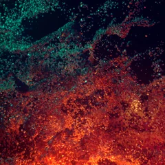 Rolgordijnen Abstract Colorful Cube Particles Background- 3D illustration © 123dartist