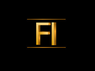 FI Initial Logo for your startup venture