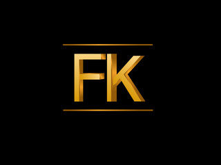 FK Initial Logo for your startup venture