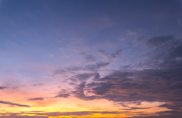 Naklejka na ściany i meble Colorful sky during sunset.