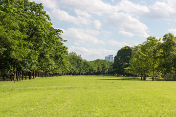 Public Park on fine weather.