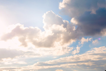 Obraz premium Sky and cloud with sunlight of the day