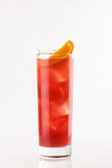 cocktail on the white background