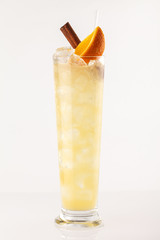 cocktail on the white background