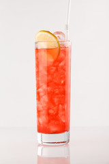 cocktail on the white background