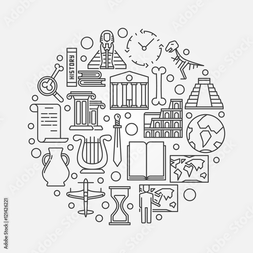 History Outline Drawing Design Talk