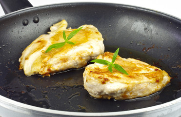 chicken steak in olive oil