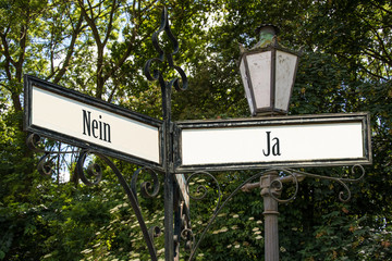 Schild 120 - Ja