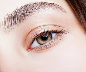 Female hazel eye makeup