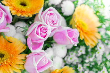 Beautiful flowers  for valentines and wedding scene