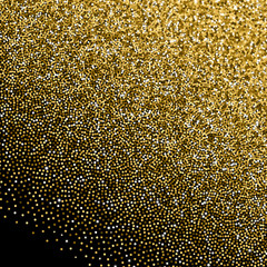 Glitter golden gradient with scattered sparkles