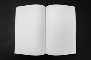Blank catalog, magazines,book mock up on black background .