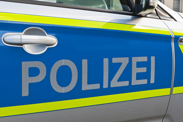 Schriftzug Polizei 