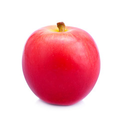 Red apple fruit isolated on white background