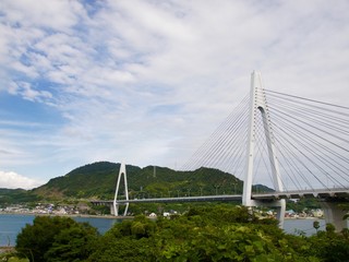 Obraz premium Ikuchibashi,Shimanami-Kaido/Onomichi,Hiroshima 