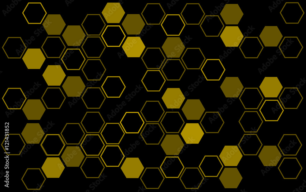 Wall mural abstract bee hive background , hexagon background