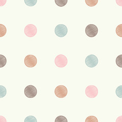 Seamless pattern, polka dot fabric, wallpaper, vector. Seamless pattern can be used for wallpaper, pattern fills, web page background, surface textures. Print. Cloth design, wallpaper.