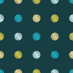 Seamless pattern, polka dot fabric, wallpaper, vector. Seamless pattern can be used for wallpaper, pattern fills, web page background, surface textures. Print. Cloth design, wallpaper.