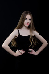 the girl with the hair