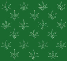 Marijuana background vector