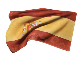 Spain flag waving