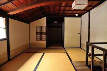 古民家の屋根裏部屋