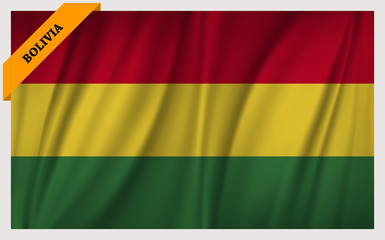 National flag of Bolivia - waving edition