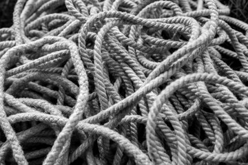 Black and white rope detail